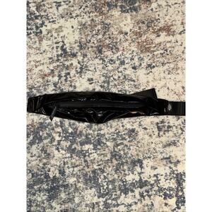 Free People FP Fold Runner belt Bag Sling Iridescent Metallic Black Fanny